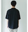 リネンブレンド デニムバンドショートスリーブシャツ