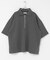ダンボールポンチハーフジップショートスリーブTシャツ