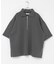ダンボールポンチハーフジップショートスリーブTシャツ