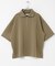ダンボールポンチハーフジップショートスリーブTシャツ