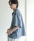 ダンボールポンチハーフジップショートスリーブTシャツ