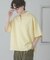 ダンボールポンチハーフジップショートスリーブTシャツ
