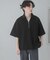 ダンボールポンチハーフジップショートスリーブTシャツ