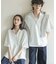 ダンボールポンチハーフジップショートスリーブTシャツ