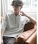 ダンボールポンチハーフジップショートスリーブTシャツ