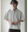 ダンボールポンチハーフジップショートスリーブTシャツ