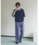 フェイクレイヤードニットポロシャツ