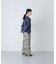 コットンリネンプリントイージーパンツ