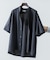 『WEB限定』『XLサイズあり』『吸水速乾』Air Stretch バンドカラーシャツ