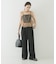 ESTHE　TULLE PEPLUM RUFFLE TOP