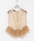 ESTHE　TULLE PEPLUM RUFFLE TOP