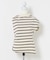 ESTHE　STRIPE TWIST ASYMMETRIC T-SHIRTS