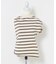 ESTHE　STRIPE TWIST ASYMMETRIC T-SHIRTS