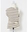 ESTHE　STRIPE TWIST ASYMMETRIC T-SHIRTS
