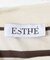 ESTHE　STRIPE TWIST ASYMMETRIC T-SHIRTS