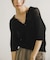 Acetate Mix Collared Knit