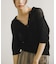 Acetate Mix Collared Knit