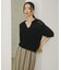 Acetate Mix Collared Knit