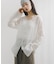 Linen Mesh 2way Blouse