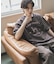 ヴィンテージグラフィックヘンリーネックTシャツ