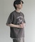 ヴィンテージグラフィックヘンリーネックTシャツ
