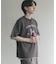 ヴィンテージグラフィックヘンリーネックTシャツ