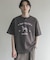 ヴィンテージグラフィックヘンリーネックTシャツ