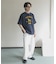 ヴィンテージグラフィックヘンリーネックTシャツ