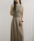 Linen Stripe I-Line Skirt