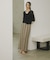 Linen Stripe I-Line Skirt