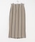 Linen Stripe I-Line Skirt