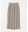 Linen Stripe I-Line Skirt