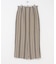 Linen Stripe I-Line Skirt