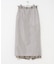 Linen Stripe I-Line Skirt