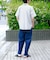 接触冷感デニムイージーパンツ