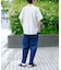 接触冷感デニムイージーパンツ