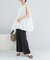 PROTAGONISTA　NO-SLEEVE GATHER BLOUSE