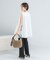 PROTAGONISTA　NO-SLEEVE GATHER BLOUSE
