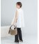 PROTAGONISTA　NO-SLEEVE GATHER BLOUSE
