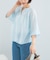 『WEB／一部店舗限定』リネン混ドルマンタックブラウス