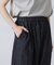 綿麻デニムボリュームパンツ