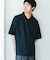 『吸水速乾／防シワ／抗ピリング／UVカット／イージーケア』DRYMIX Vネック ポロカラー ショートスリーブ Tシャツ
