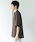 バンドカラーショートスリーブ 総柄シャツ