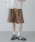 ピンストライプワイドバギーショーツ