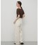 シャーリングシアートップ(5分袖)