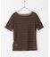 シャーリングシアートップ(5分袖)