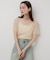 シャーリングシアートップ(5分袖)