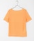 シャーリングシアートップ(5分袖)