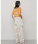 シャーリングシアートップ(5分袖)