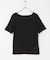 シャーリングシアートップ(5分袖)